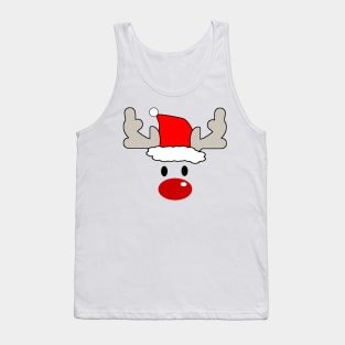 Santa Rudolph the Red Nose Reindeer Tank Top